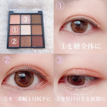 UR GLAM　BLOOMING EYE COLOR PALETTE/U R GLAM/アイシャドウパレットを使ったクチコミ（2枚目）