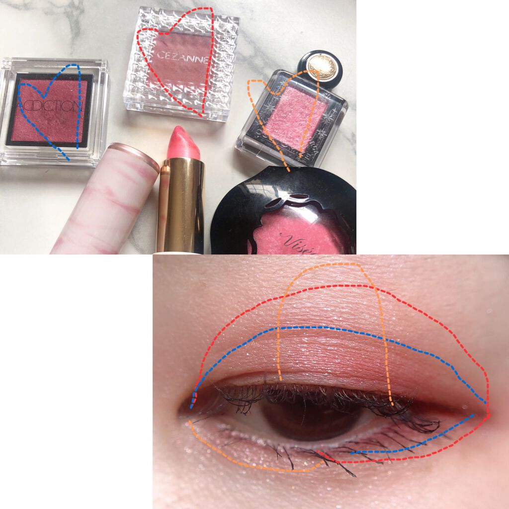 シングルカラーアイシャドウ/CEZANNE/単色アイシャドウを使ったクチコミ（3枚目）