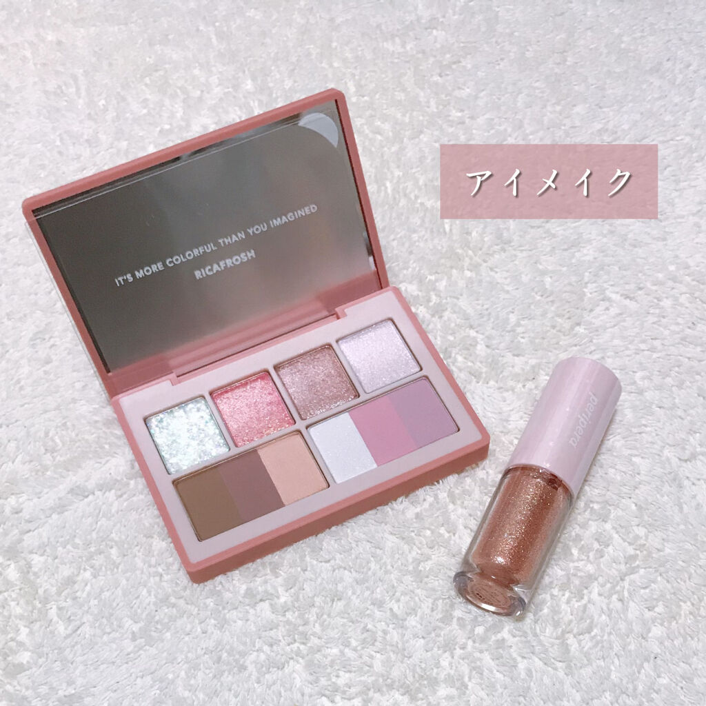 シュガー トゥインクル リキッド シャドウ 09 CORAL CRACKER/PERIPERA/リキッドアイシャドウを使ったクチコミ（1枚目）