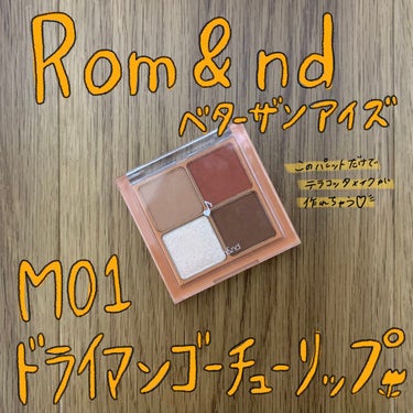 ベターザンアイズ ミュージックシリーズ/rom&nd/アイシャドウパレットを使ったクチコミ（1枚目）