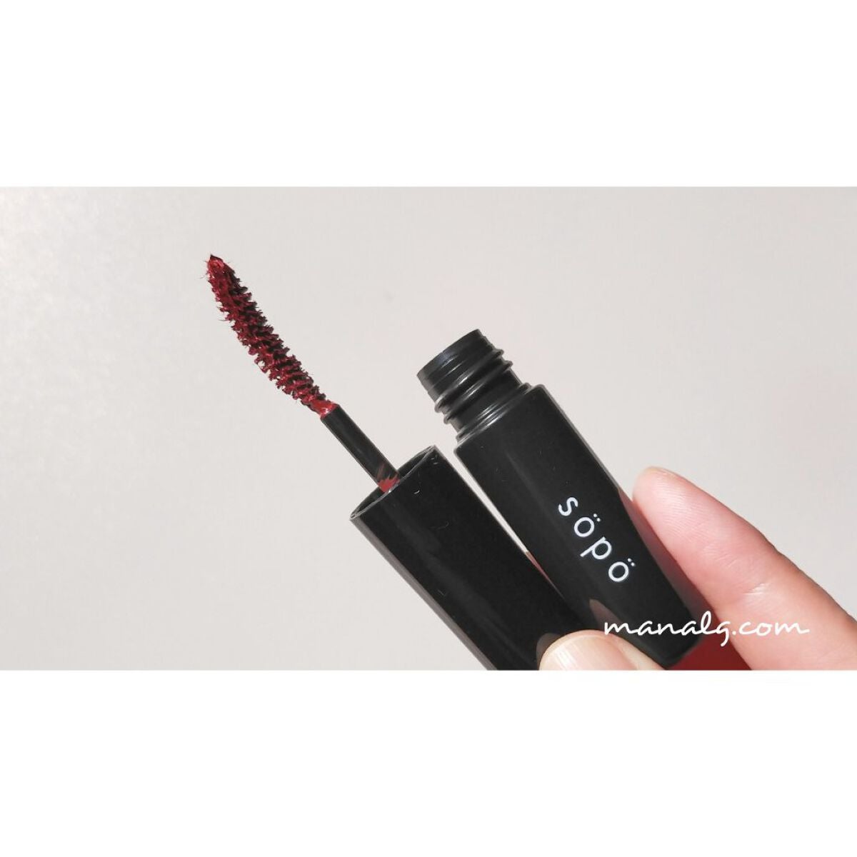 カラーマスカラ/sopo/マスカラを使ったクチコミ(1枚目)