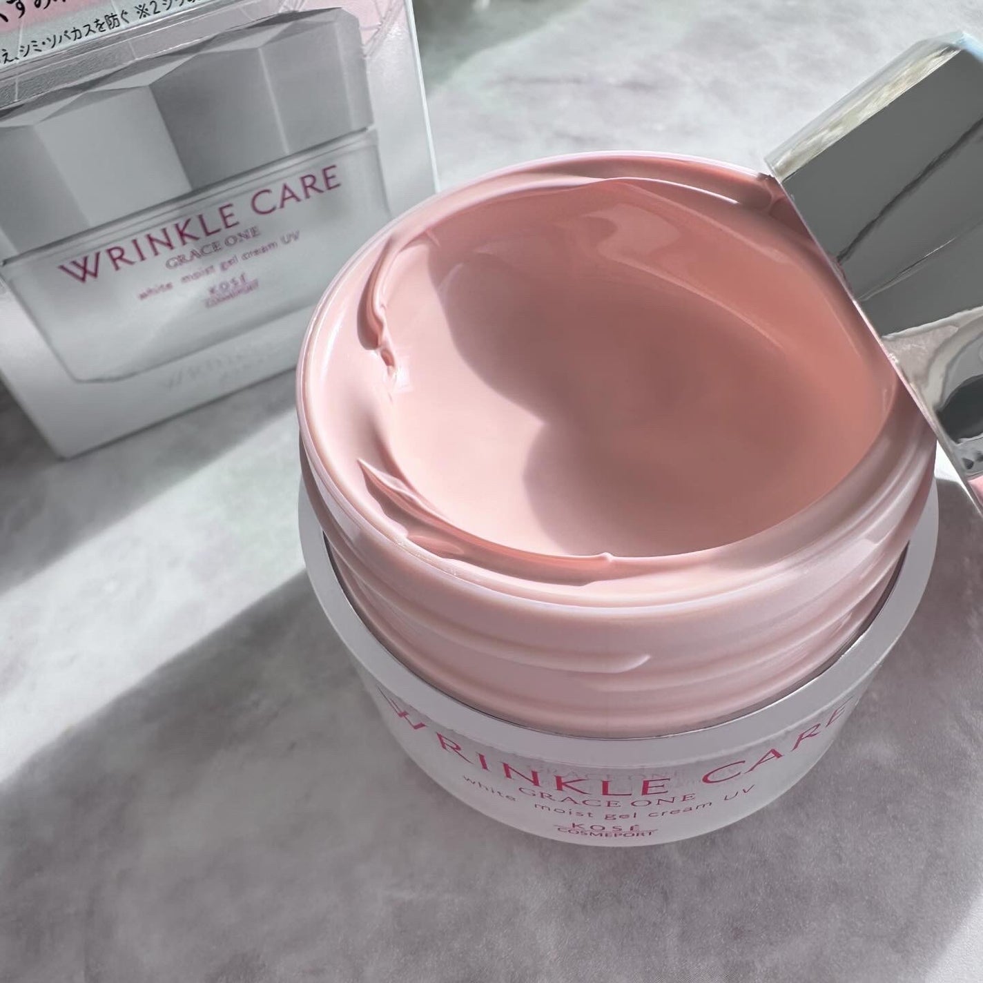 リンクルケア ホワイト モイストジェルクリーム UV/グレイスワン/オールインワン化粧品を使ったクチコミ(2枚目)