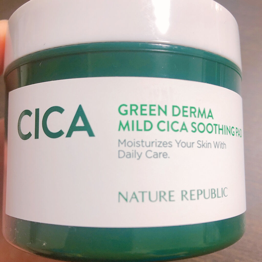 グリーンダーマCICAエッセンシャルパッド/ネイチャーリパブリック/トナーパッドを使ったクチコミ（2枚目）