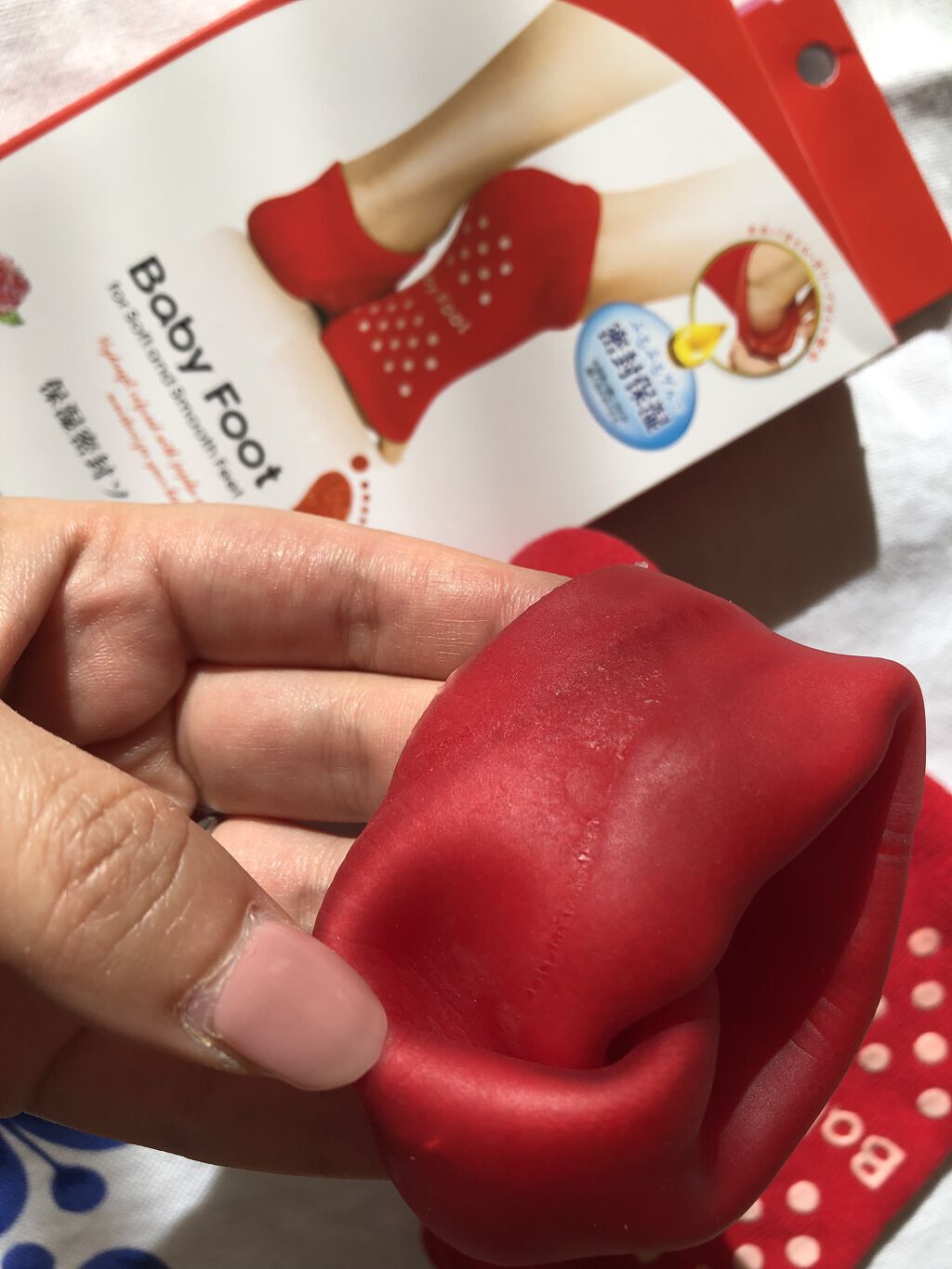 ベビーフット 保湿密封ソックス/ベビーフット/レッグ・フットケアを使ったクチコミ（3枚目）