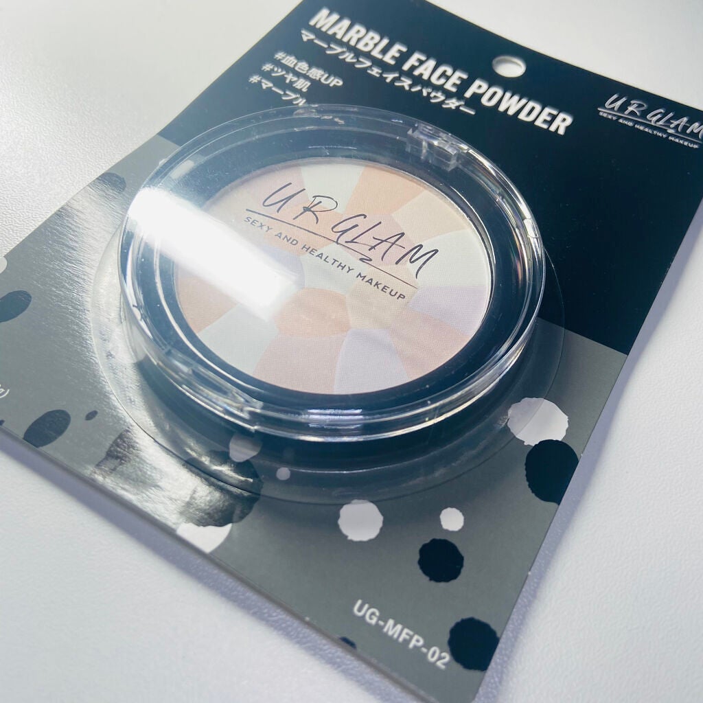 UR GLAM MARBLE FACE POWDER/U R GLAM/プレストパウダーを使ったクチコミ(1枚目)