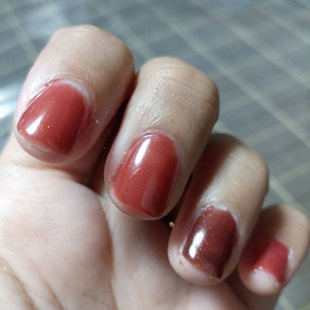 ジェルネイル レッド/ジェルミーワン/ジェルネイルを使ったクチコミ（2枚目）