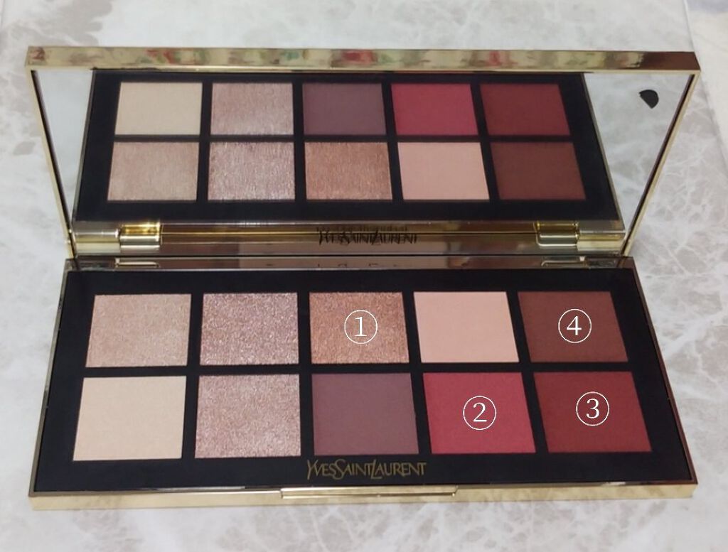 クチュール カラー クラッチ コレクター/YVES SAINT LAURENT BEAUTE/アイシャドウパレットを使ったクチコミ（2枚目）