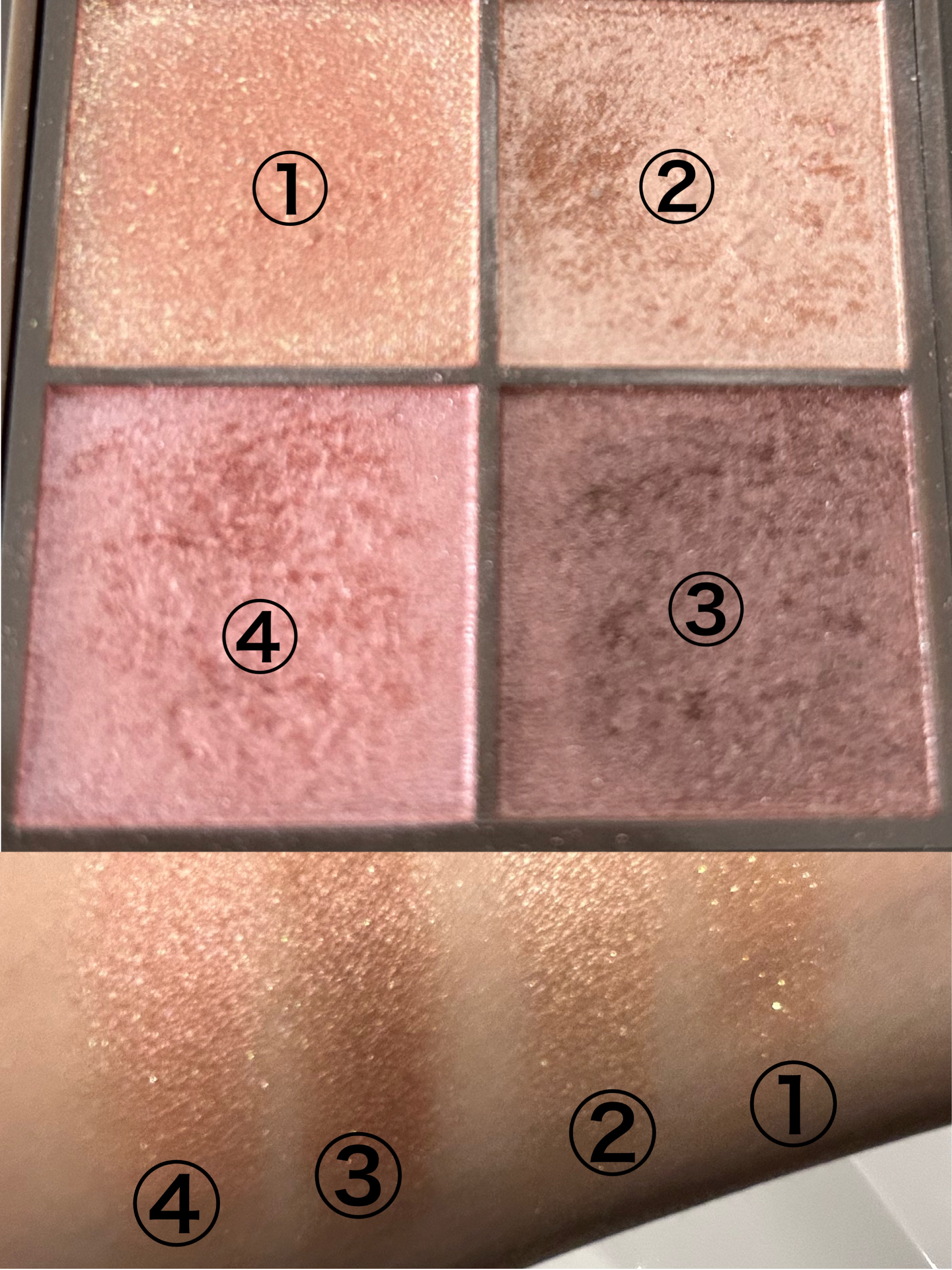 ニュアンスオンアイシャドウ/CEZANNE/アイシャドウパレットを使ったクチコミ（3枚目）