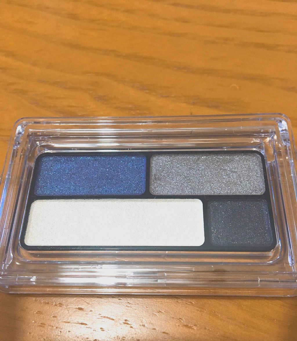 アイカラー（４色タイプ）（旧） ネイビー×グレー	/無印良品/アイシャドウパレットを使ったクチコミ（1枚目）