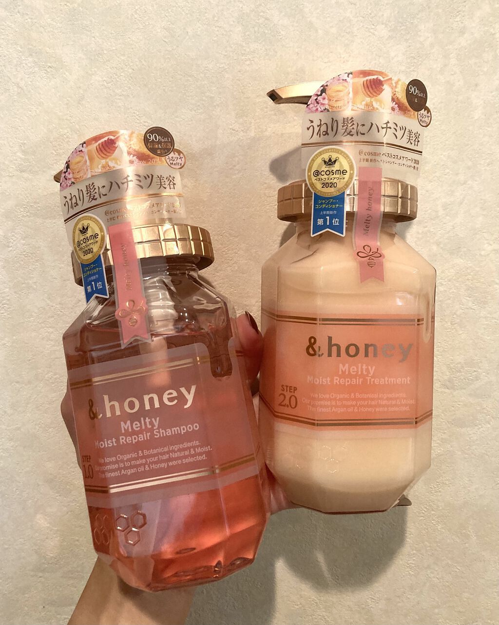 &honey Melty モイストリペア シャンプー1.0／モイストリペア ヘアトリートメント2.0/&honey/市販シャンプーを使ったクチコミ（1枚目）