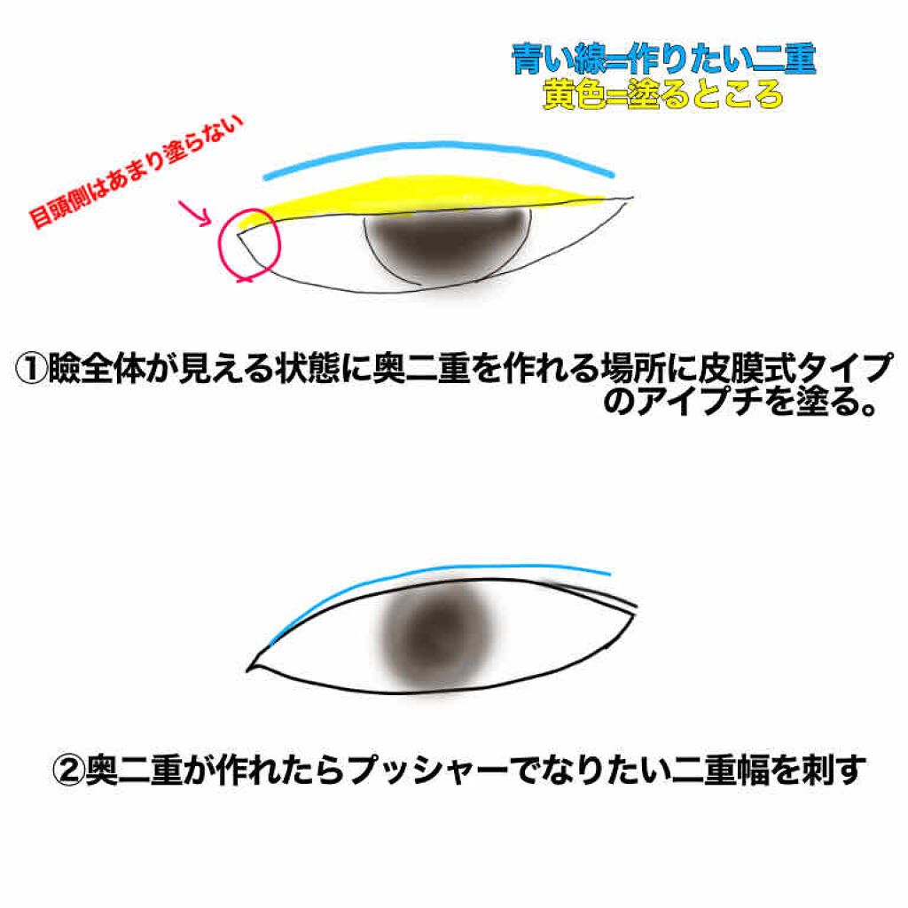 リアルダブルアイリッド/K-パレット/二重まぶた用アイテムを使ったクチコミ（2枚目）