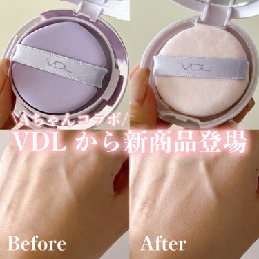 VDL パーフェクティング シルキーフィット カバー クッション ファンデーションのクチコミ「Aちゃんとのコラボ商品！！VDLからクッションファンデが新登場✨

✼••┈┈••✼••┈┈•.....」（1枚目）