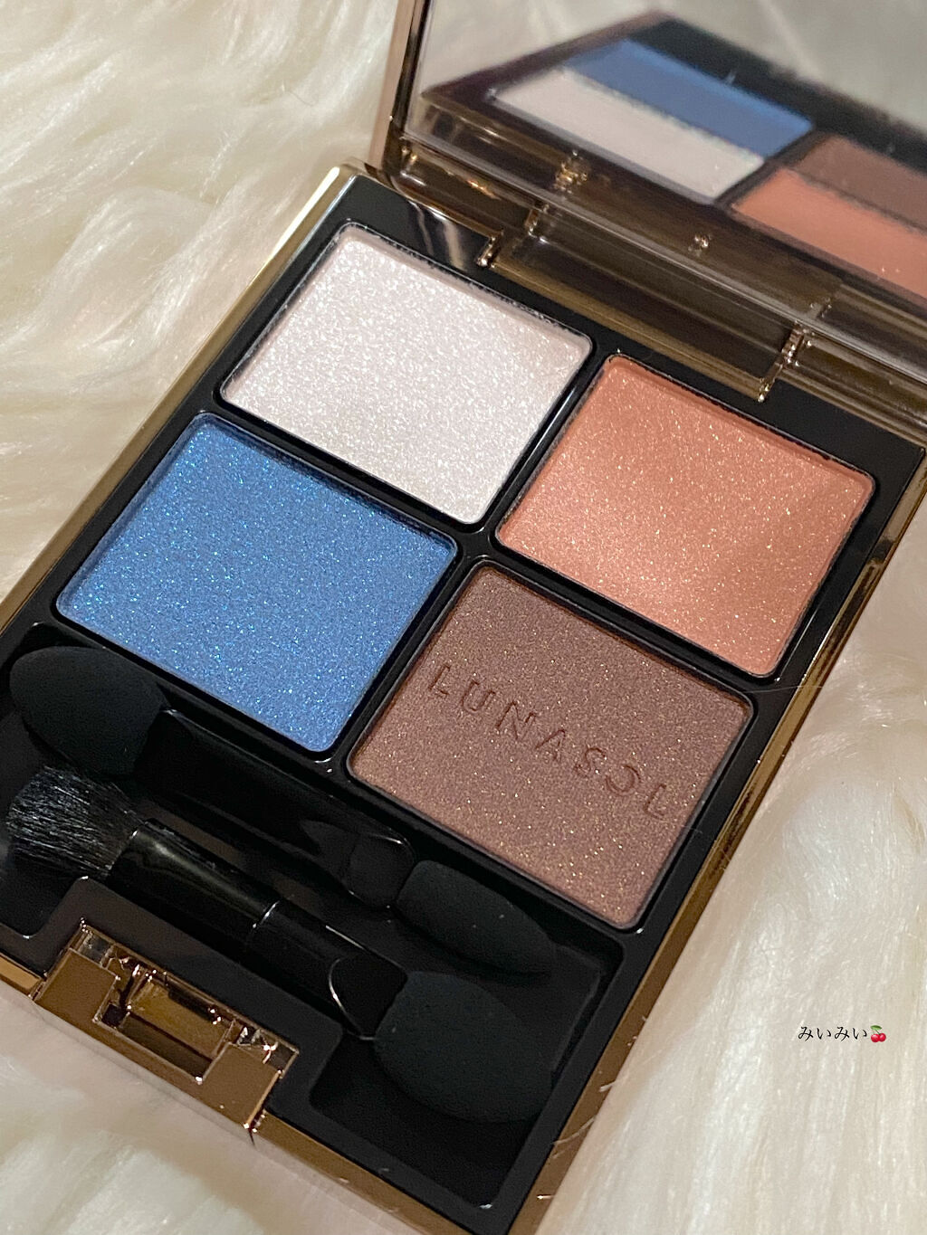 アイカラーレーション EX19 Serenity Breath（限定発売）/LUNASOL/アイシャドウパレットを使ったクチコミ（2枚目）