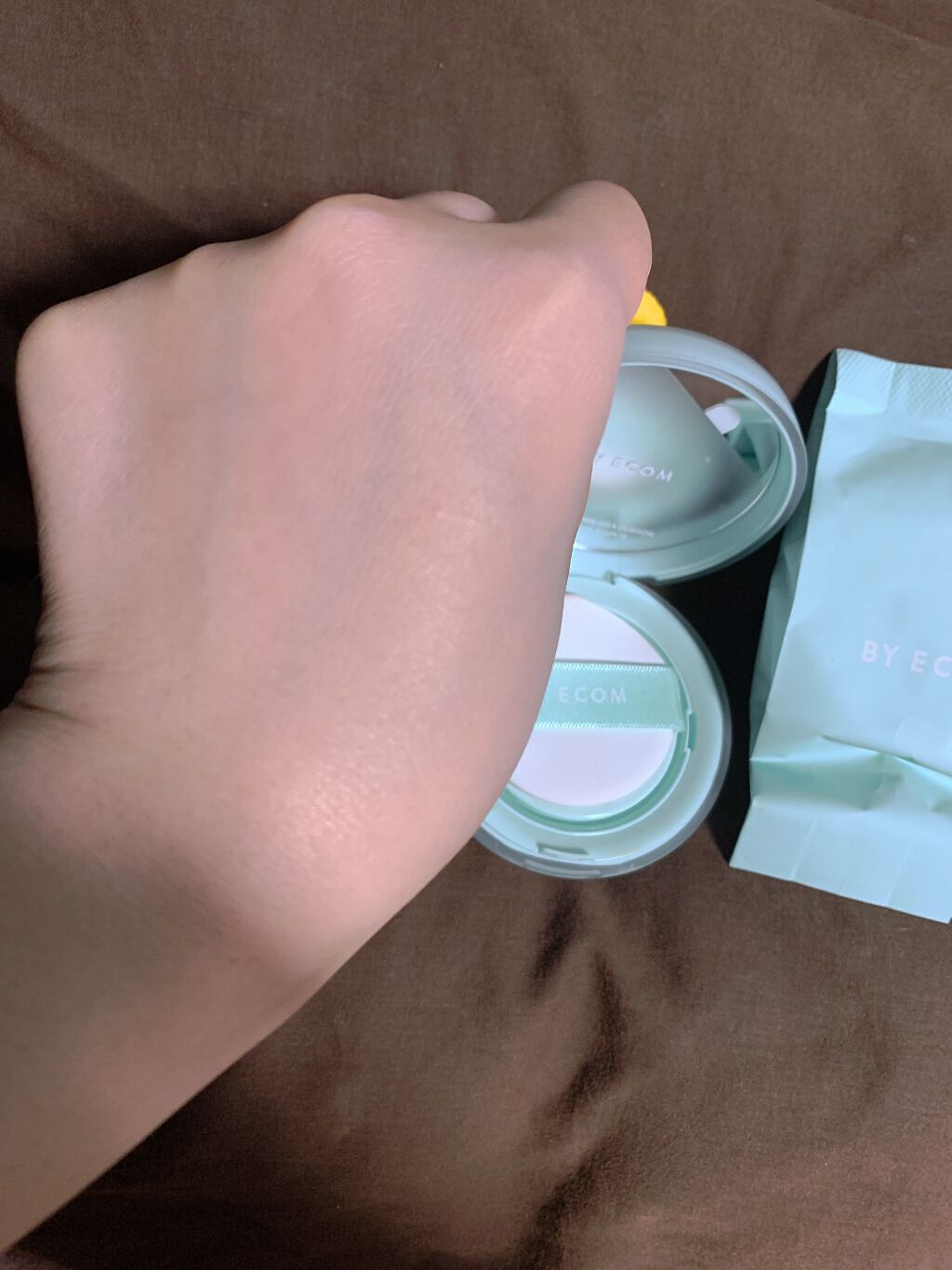 ピュアカーミングシカ クッションファンデーション/BY ECOM/クッションファンデーションを使ったクチコミ（3枚目）