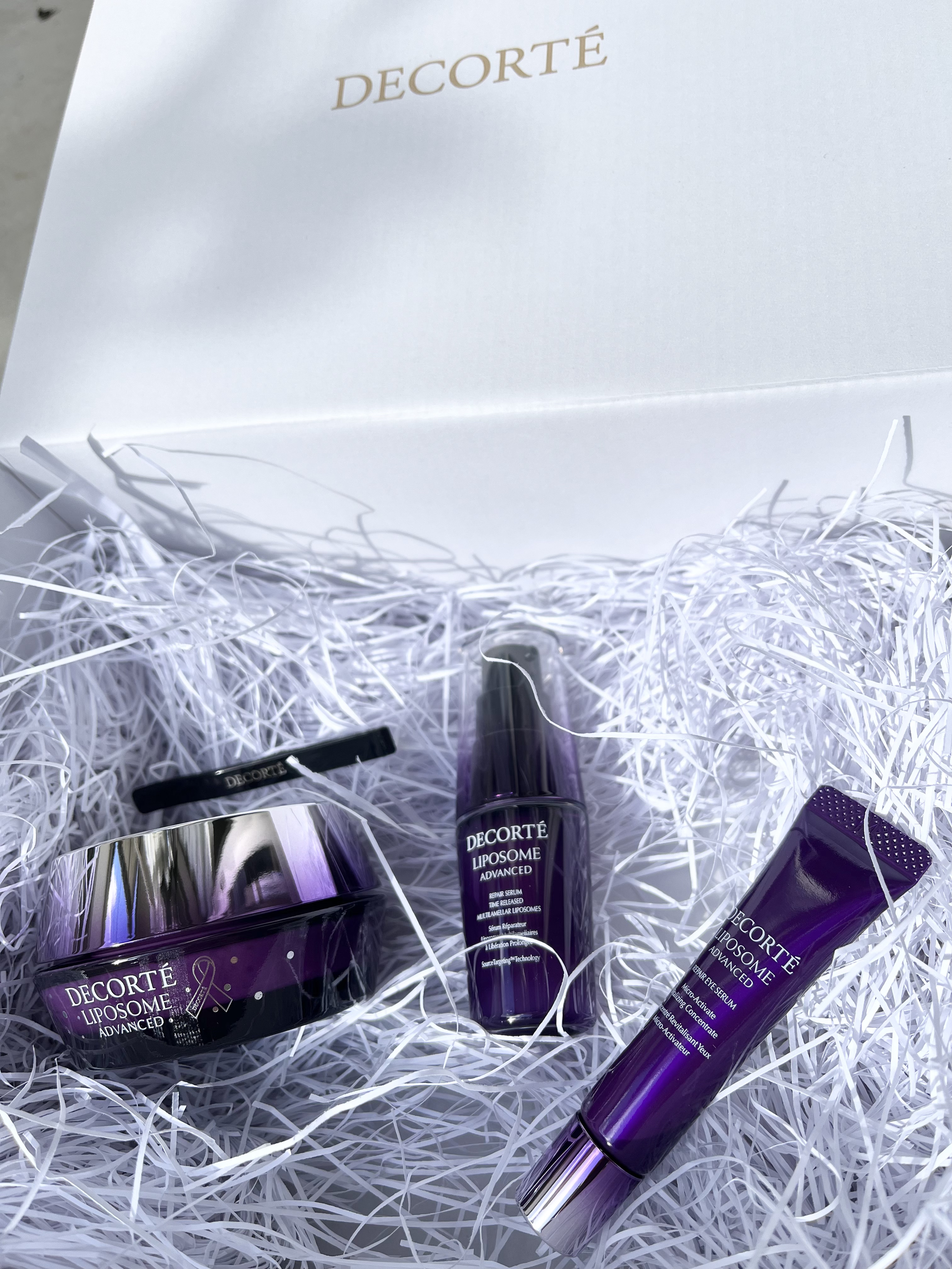 コスメデコルテリポソームアドバンストリペアクリームパープルリボンセット2024 リポソーム アドバンスト リペアクリーム パープルリボン セット