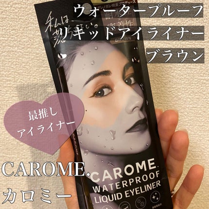 ウォータープルーフ リキッドアイライナー/CAROME./リキッドアイライナーを使ったクチコミ(3枚目)