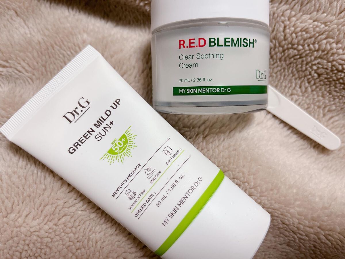 グリーンマイルドアップサンプラス/Dr.G/日焼け止めクリームを使ったクチコミ（1枚目）