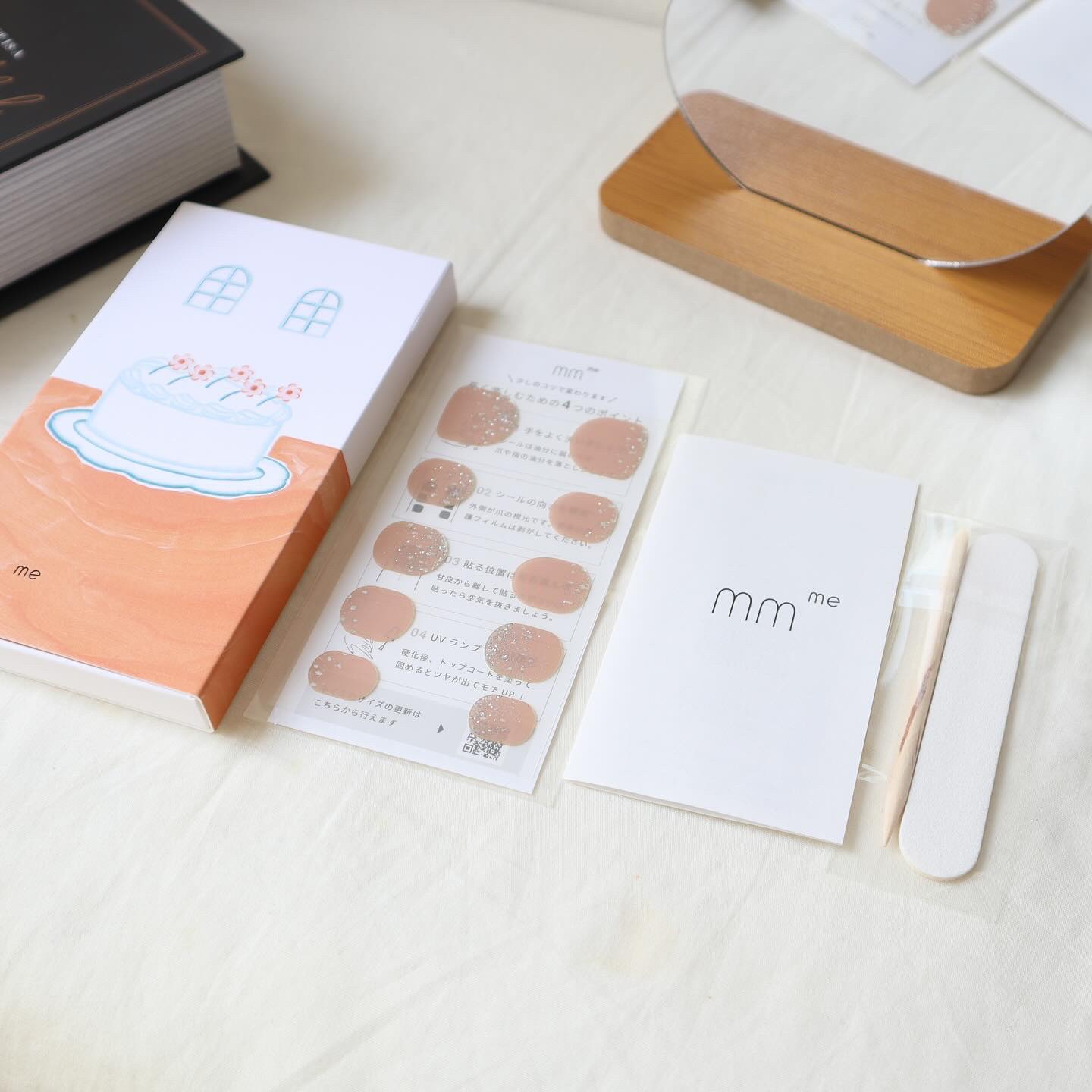 シンデレラネイル（切らなくていいジェルネイルシール）/mmme/ネイルシールを使ったクチコミ（3枚目）