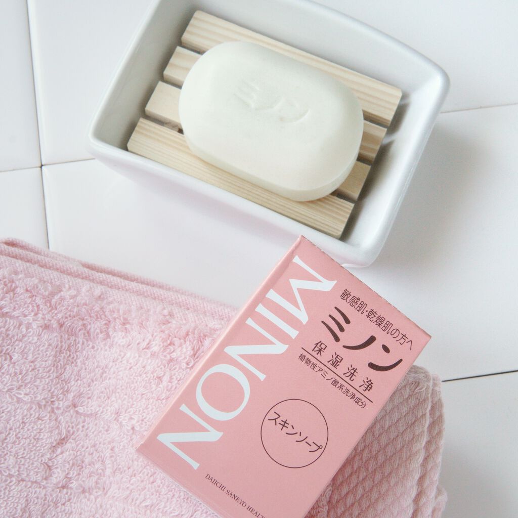 ミノンスキンソープ/ミノン/洗顔石鹸を使ったクチコミ（1枚目）