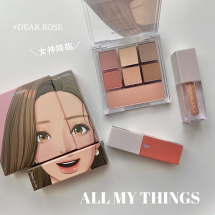 女神降臨 エディション グリッター リップティント アイシャドウセット/all my things/メイクアップキットを使ったクチコミ(1枚目)