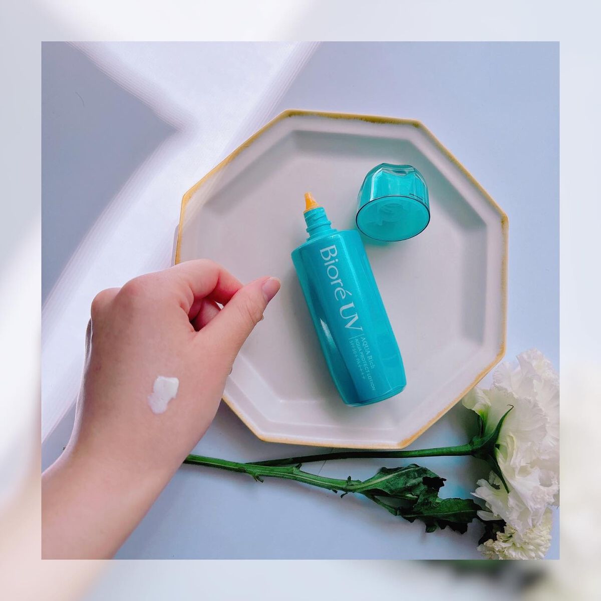 ビオレUV アクアリッチ アクアプロテクトローション(水層パック)/ビオレ/日焼け止めローションを使ったクチコミ(6枚目)