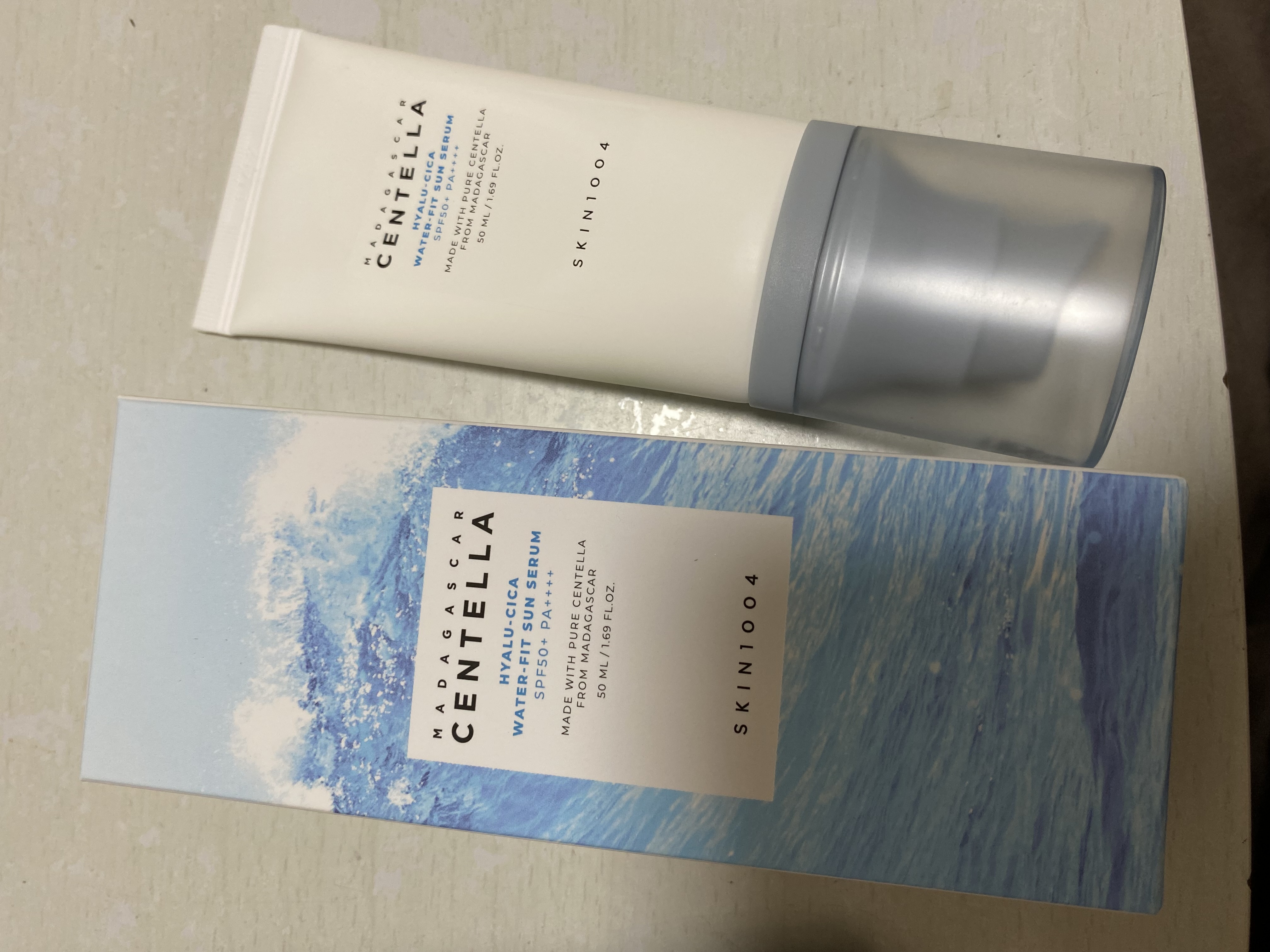 ヒアルーシカ ウォーターフィット サンセラム/SKIN1004/日焼け止めローションを使ったクチコミ（2枚目）