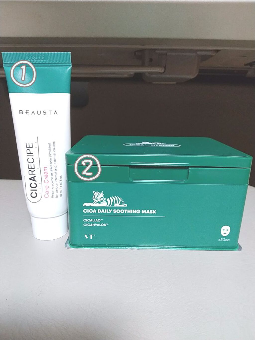 CICA ケアクリーム/BEAUSTA/フェイスクリームを使ったクチコミ（2枚目）