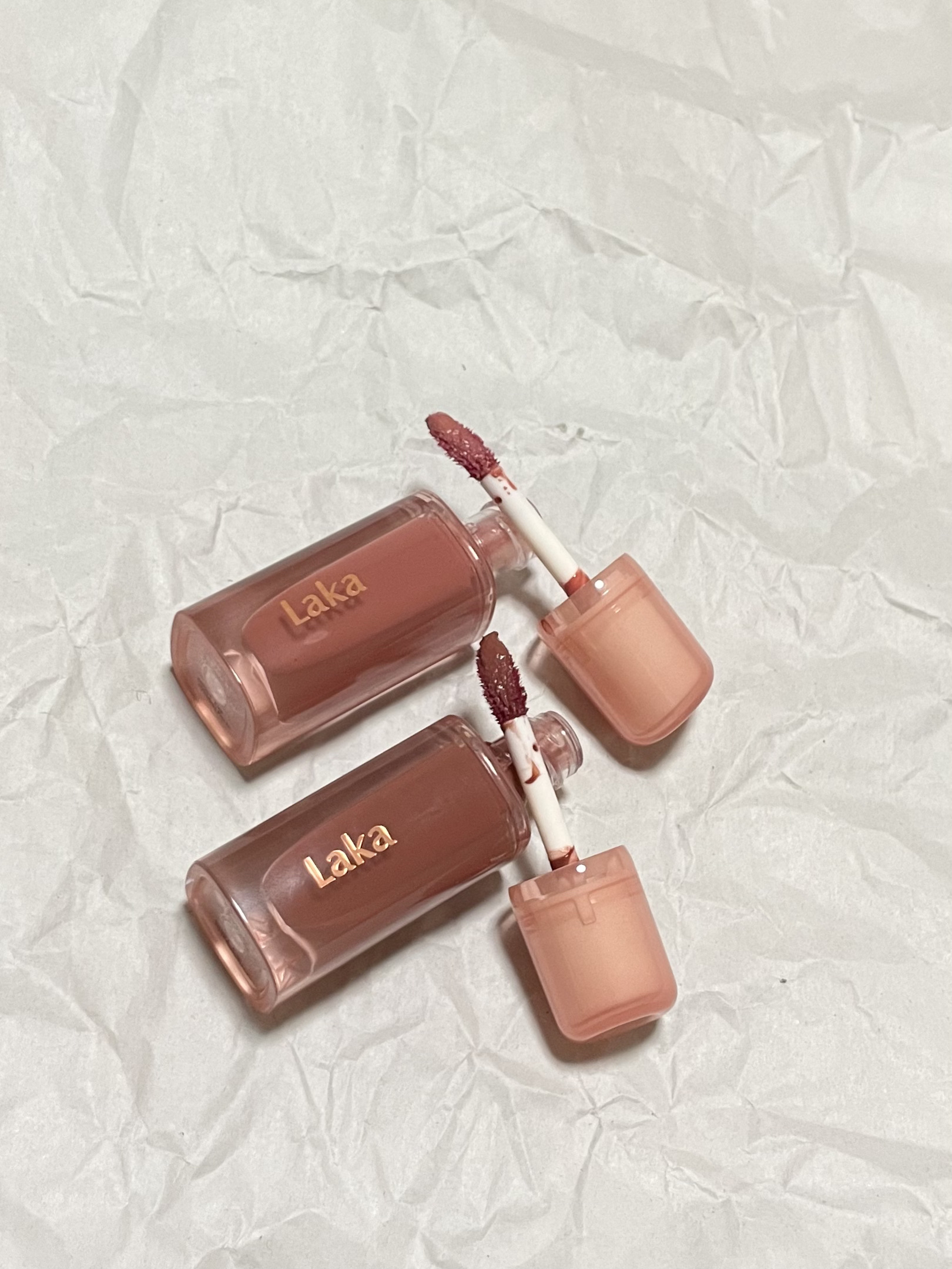 ジェリーイングヌードグロス/Laka/リップグロスを使ったクチコミ（2枚目）