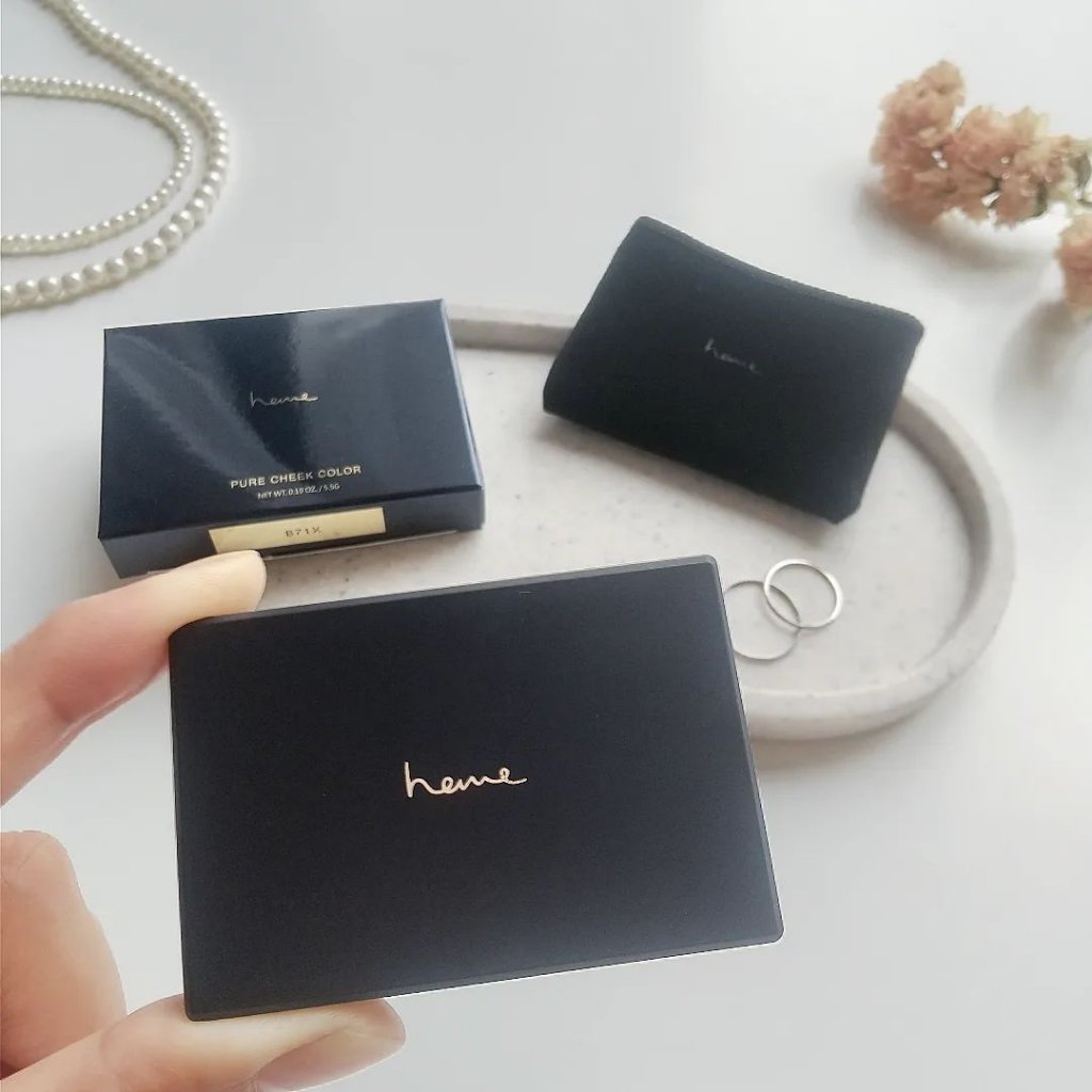 ピュア チーク カラー ロージーピンク/heme/パウダーチークを使ったクチコミ（2枚目）