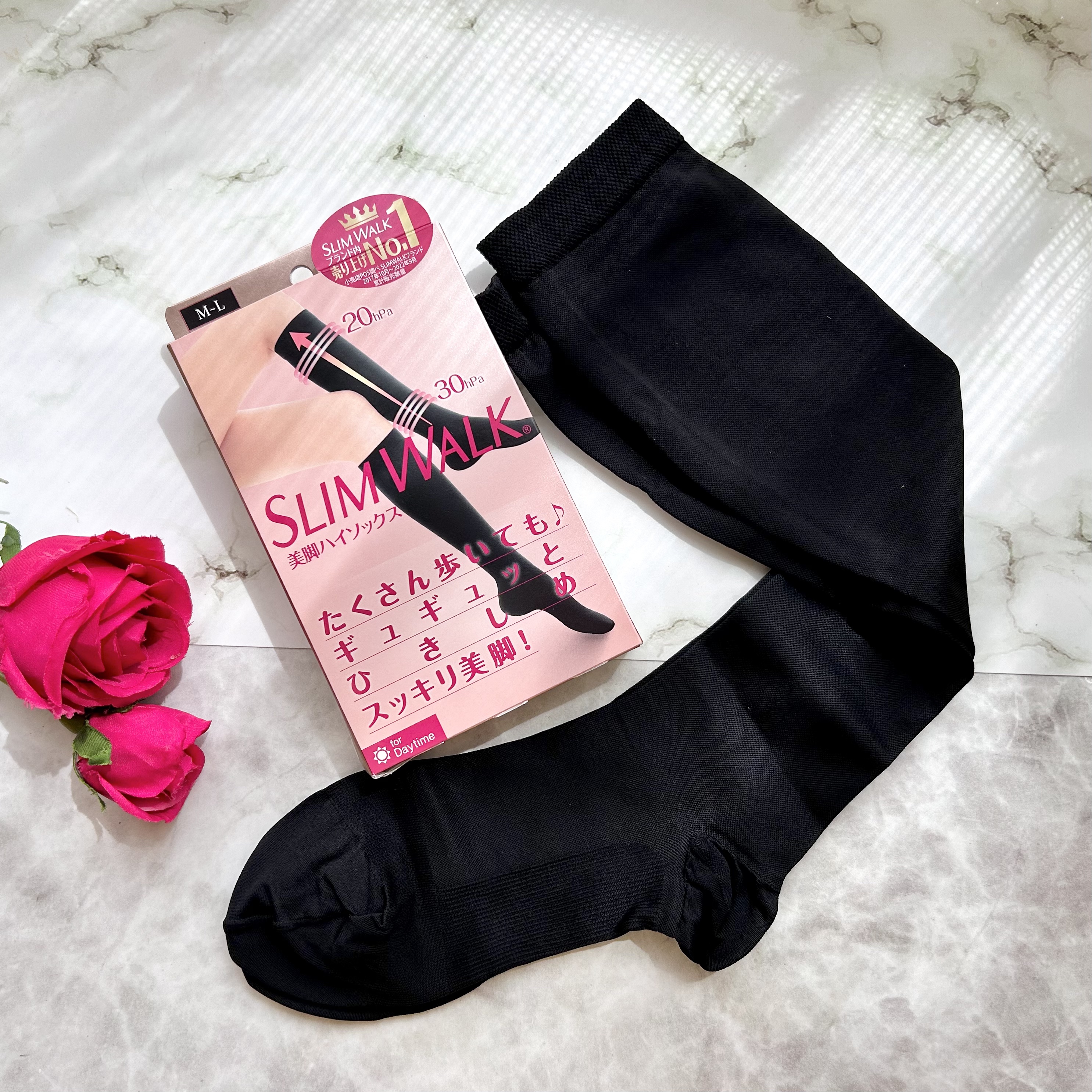 スリムウォーク 美脚ハイソックス/SLIMWALK/着圧ソックス・レギンスを使ったクチコミ（1枚目）