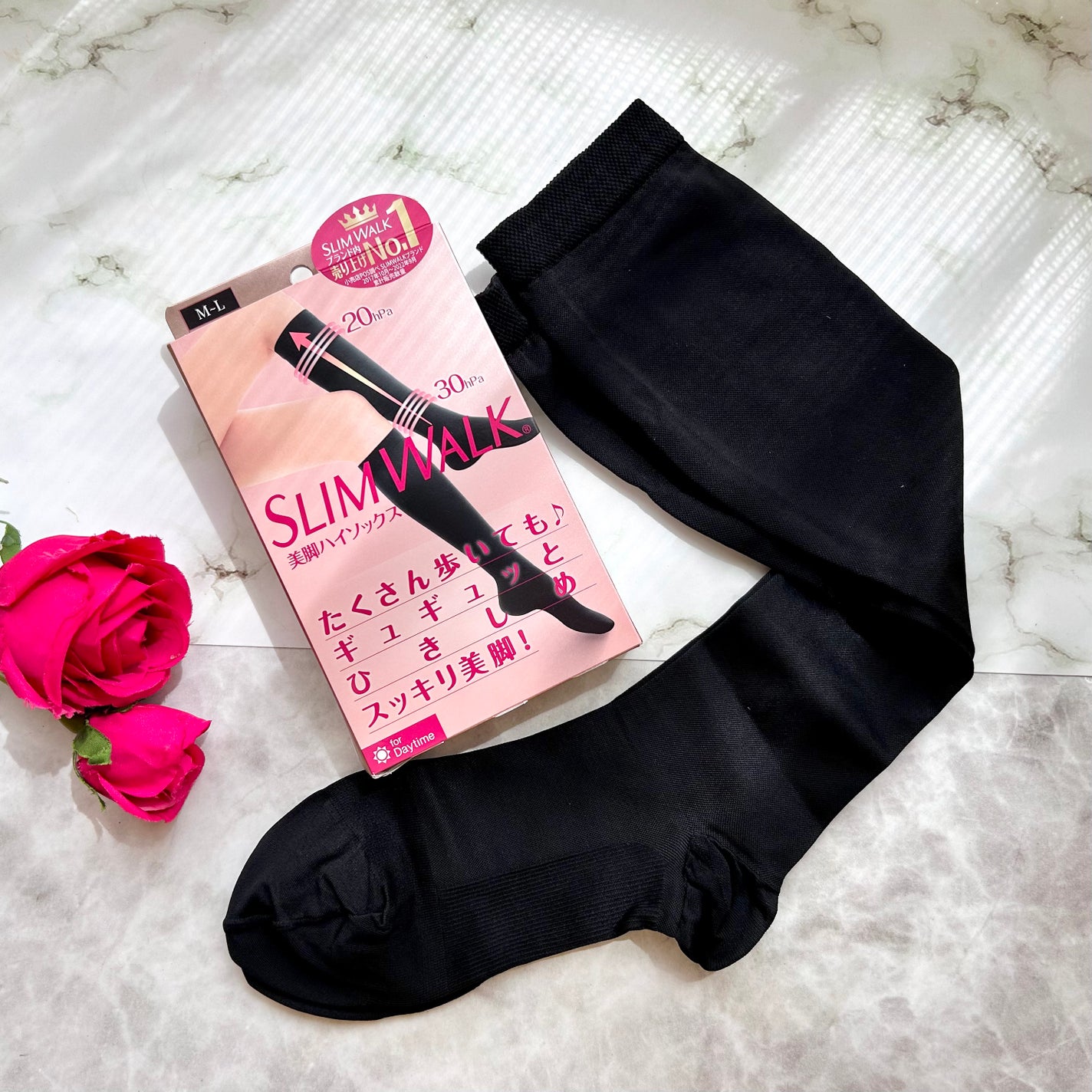 スリムウォーク 美脚ハイソックス/SLIMWALK/着圧ソックス・レギンスを使ったクチコミ(1枚目)