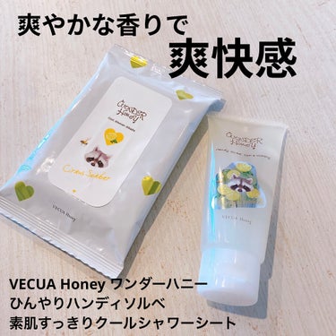 ワンダーハニー 素肌すっきりクールシャワーシート/VECUA Honey/ボディシートを使ったクチコミ（1枚目）