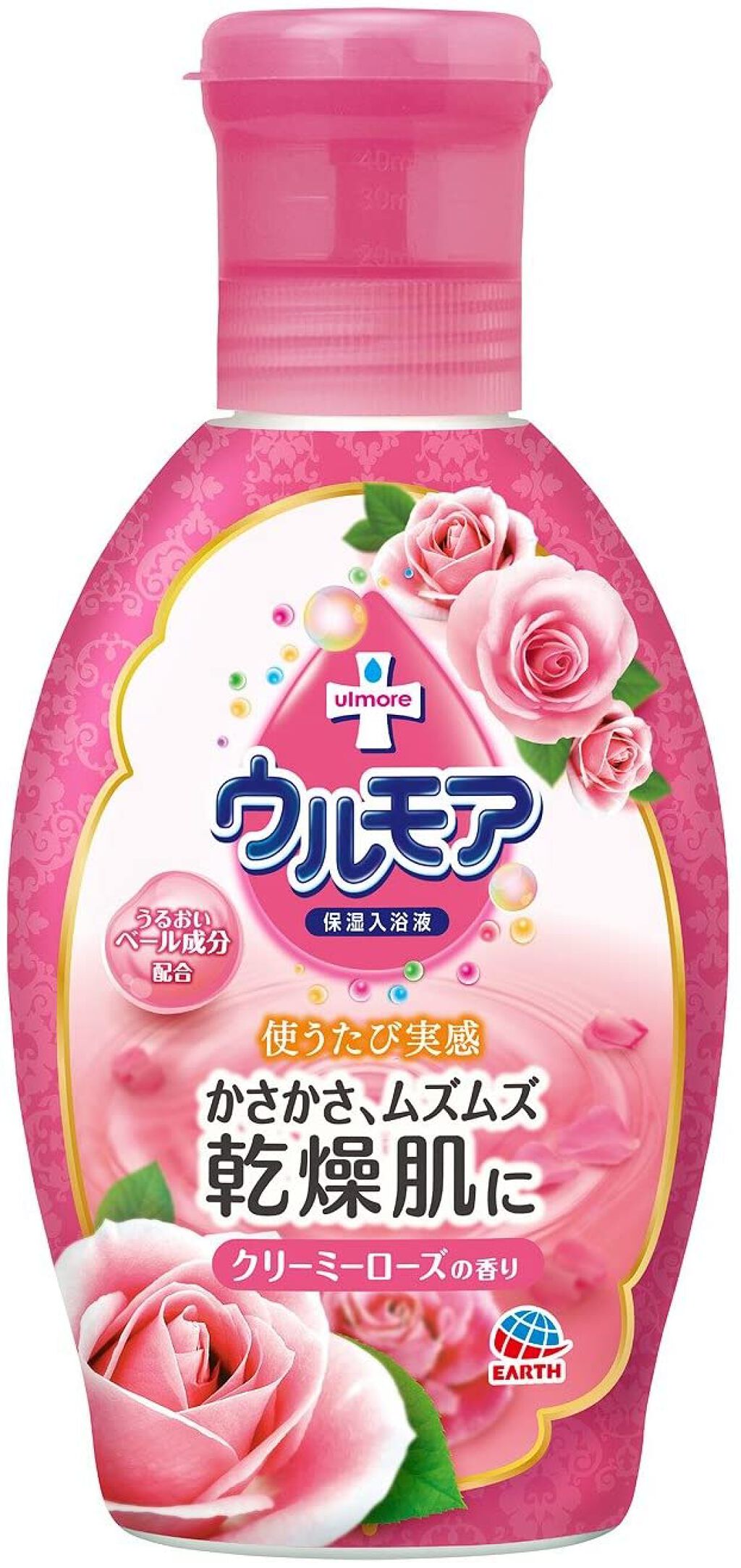 試してみた】ウルモア 保湿入浴液 ウルモア クリーミーローズの香りの