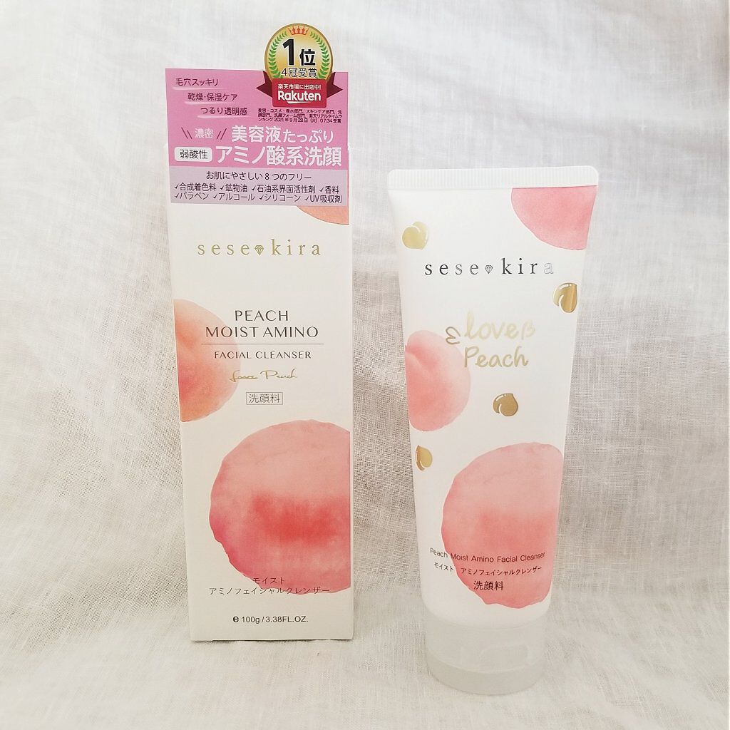 ピーチ モイスト アミノ フェイシャル クレンザー/セセキラ /洗顔フォームを使ったクチコミ(1枚目)
