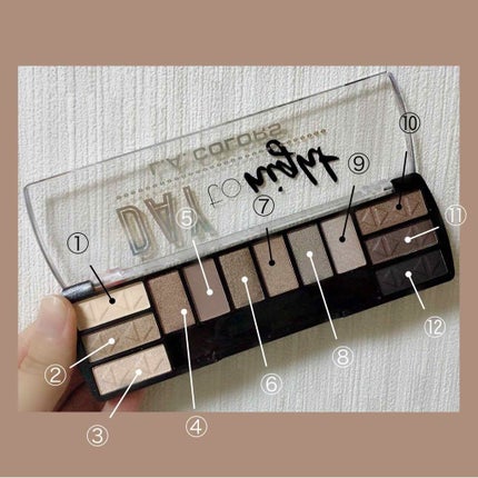 DAY TO NIGTHT la.colorsアイシャドウ/サンキューマート/アイシャドウパレットを使ったクチコミ(2枚目)