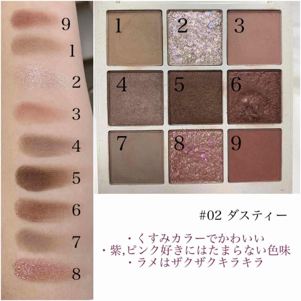 TERRAZZO Shadow palette/HOLIKA HOLIKA/アイシャドウパレットを使ったクチコミ（2枚目）