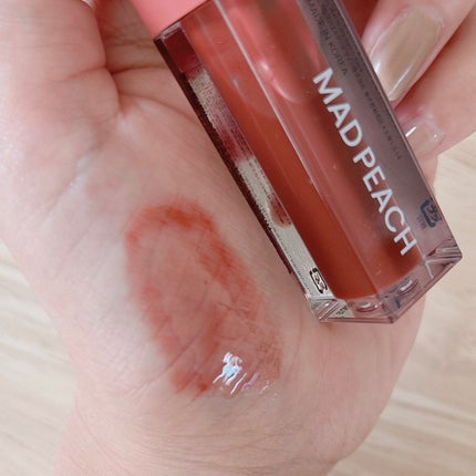 マッドピーチグロウフィットムードグロス/MAD PEACH/リップグロスを使ったクチコミ(3枚目)