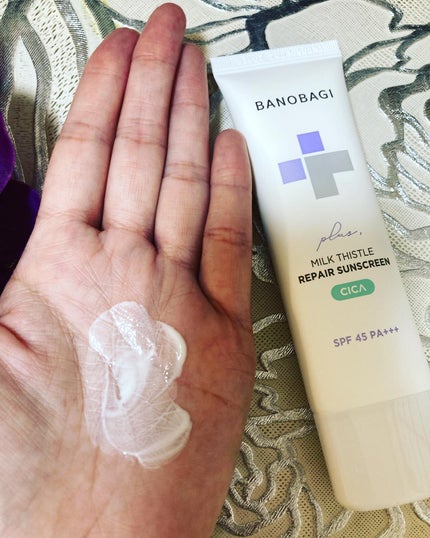 ミルクシスルリペアシカサンスクリーンプラス/BANOBAGI/日焼け止めミルクを使ったクチコミ(3枚目)