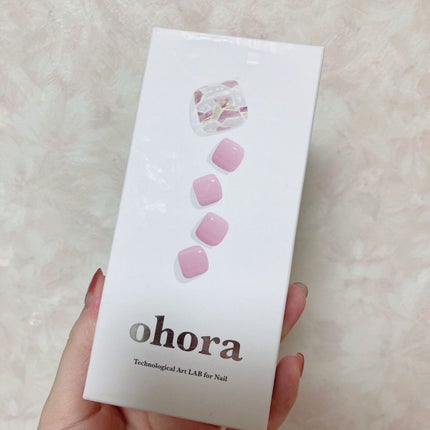 セミキュアジェルネイル(ペディキュア) PD-052 P Be my lady (Spring Melody Collection)/ohora/ネイルシールの画像