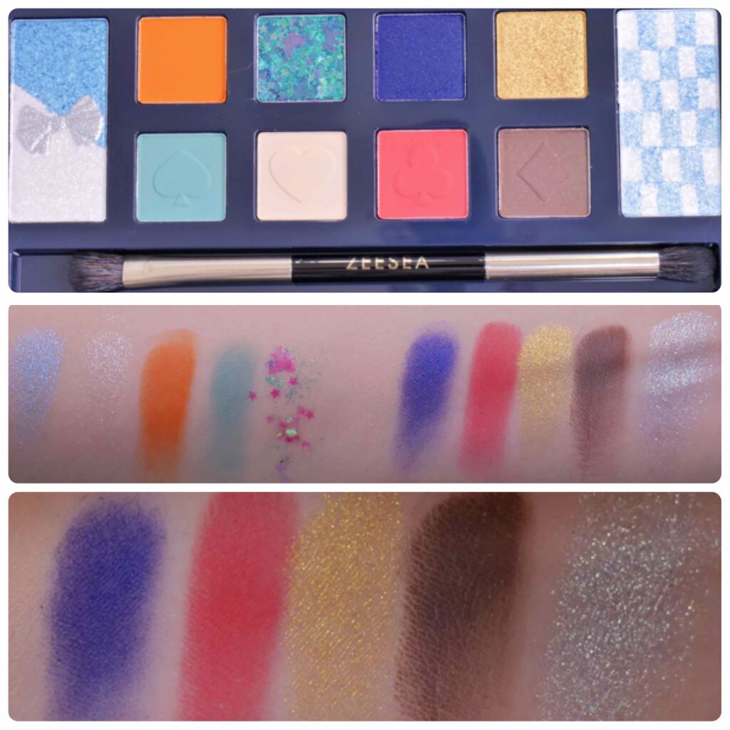アリスドリームランドシリーズ 12色アイシャドウパレット（ZEESEA×大英博物館）/ZEESEA/アイシャドウパレットを使ったクチコミ（3枚目）