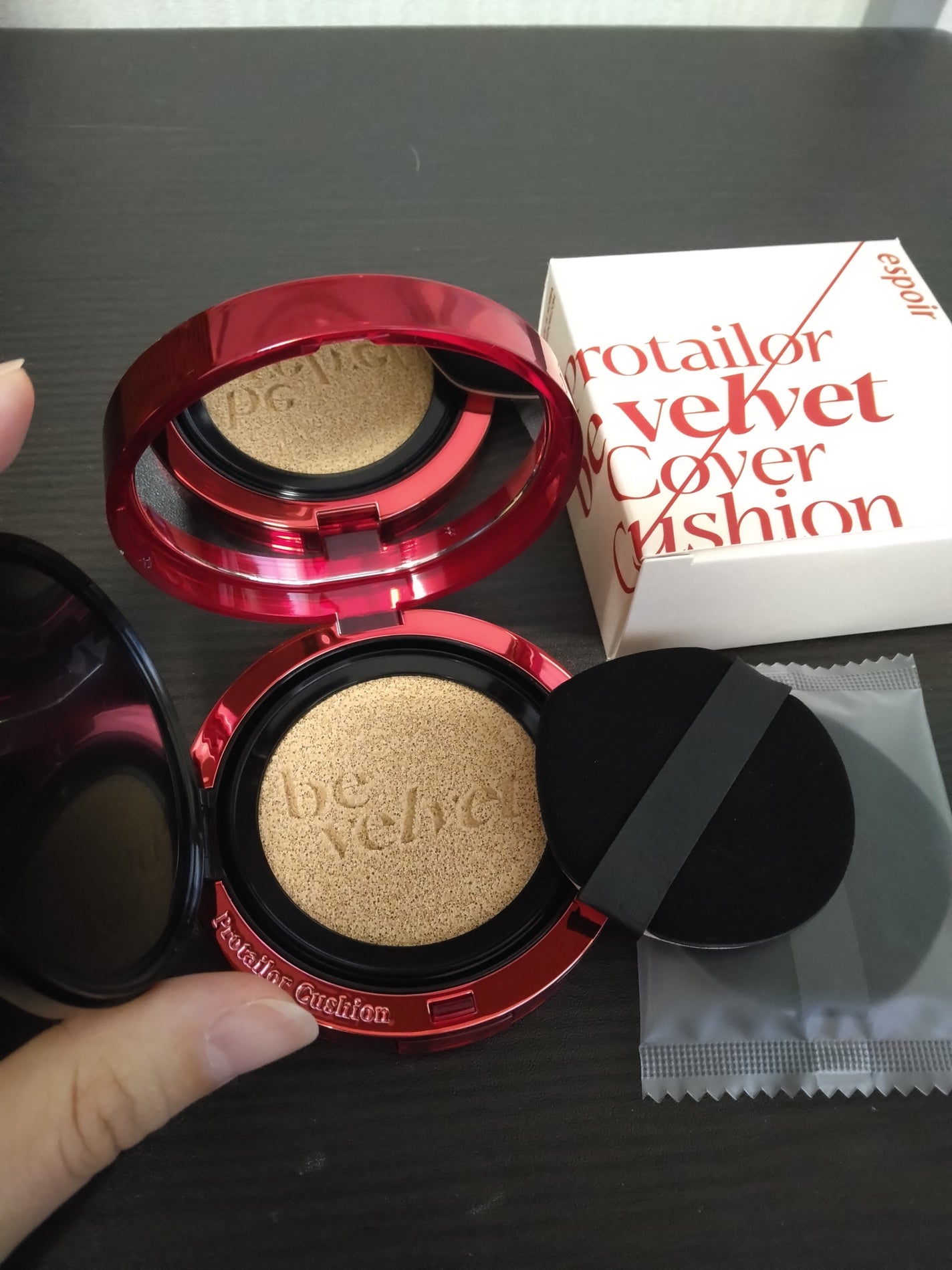 プロテーラービーベルベットカバークッション/espoir/クッションファンデーションを使ったクチコミ(1枚目)