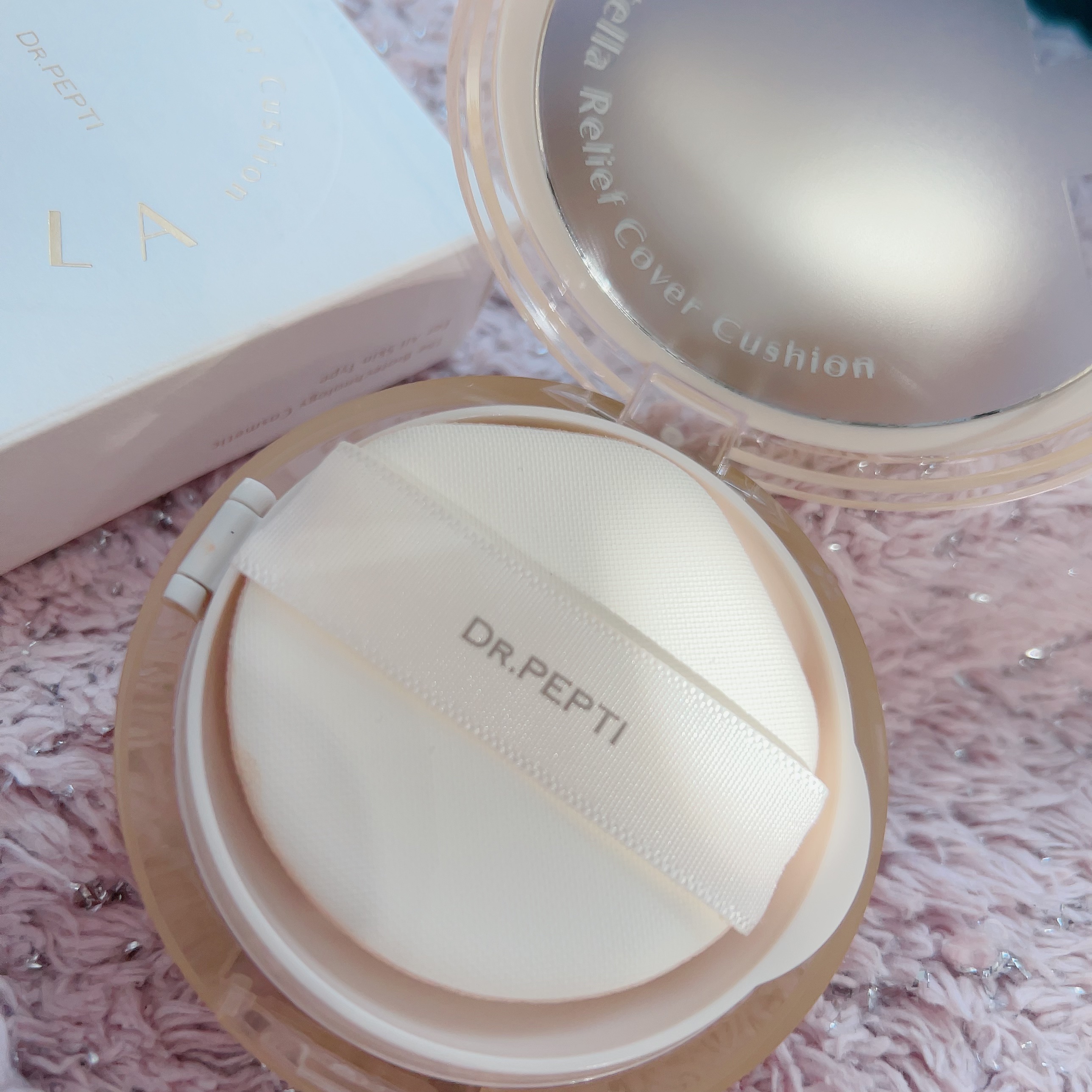 センテラリリーフカバークッション/DR.PEPTI/クッションファンデーションを使ったクチコミ（2枚目）