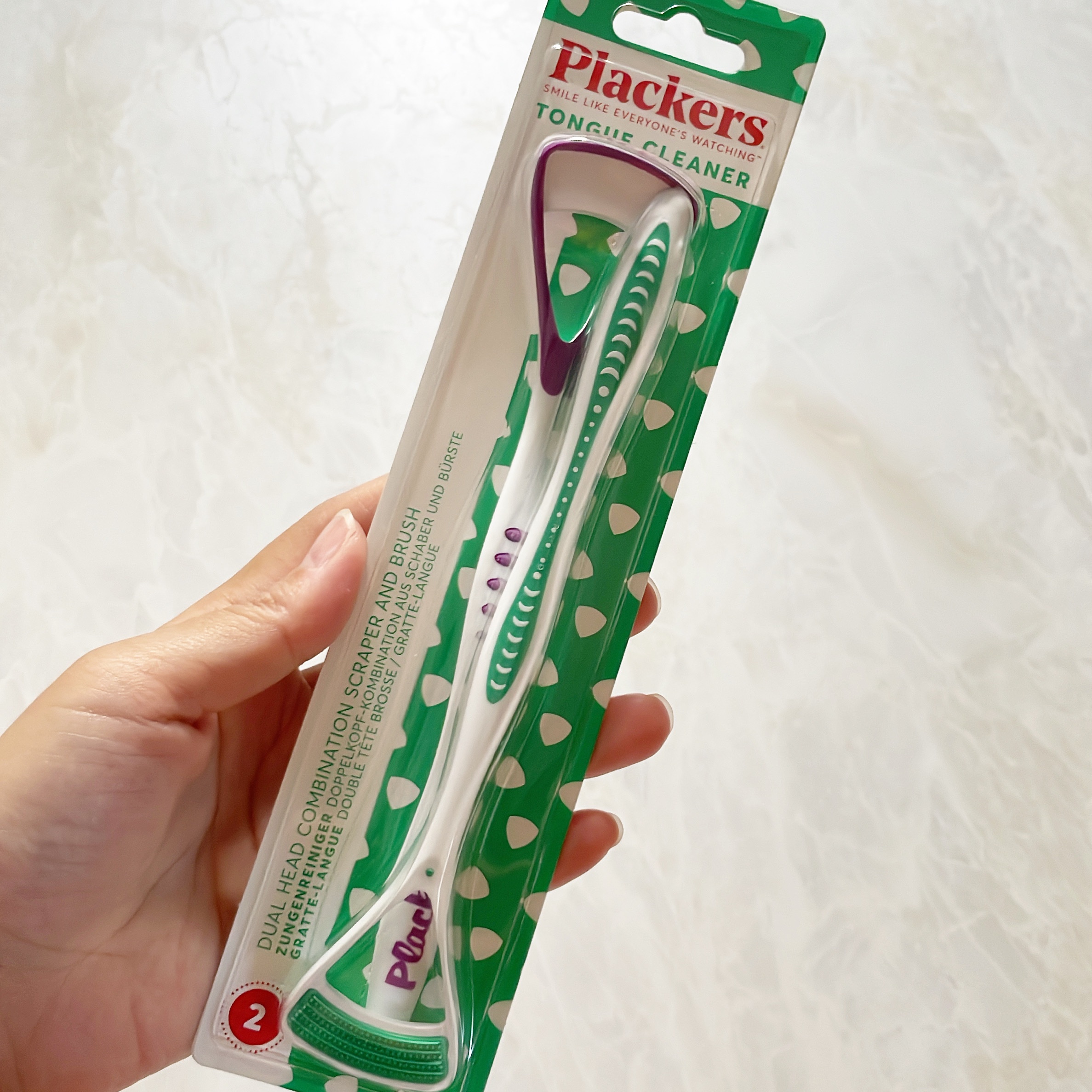 マイクロ舌クリーナー/Plackers®/その他オーラルケアを使ったクチコミ（2枚目）