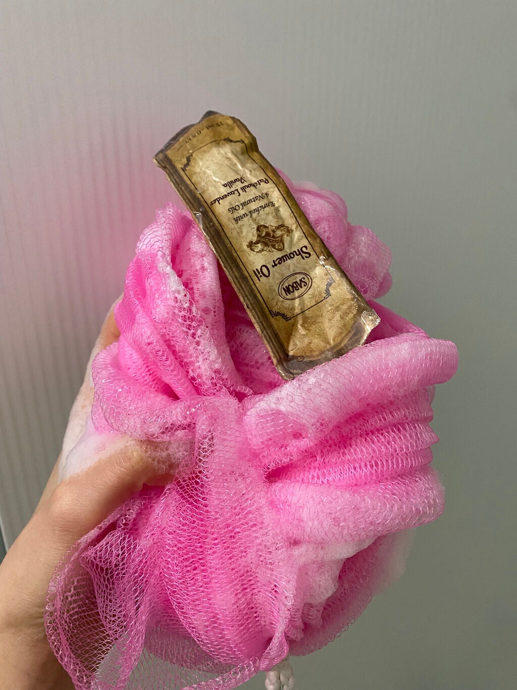 シャワーオイル パチュリ・ラベンダー・バニラ/SABON/ボディソープを使ったクチコミ(4枚目)