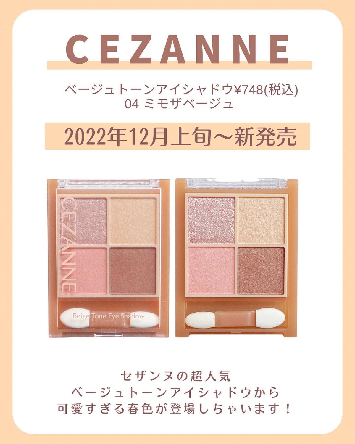 ベージュトーンアイシャドウ/CEZANNE/アイシャドウパレットを使ったクチコミ（2枚目）