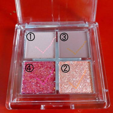 TWINKLE POP Pearl Flex Glitter Eye Palette/CLIO/アイシャドウパレットを使ったクチコミ（3枚目）