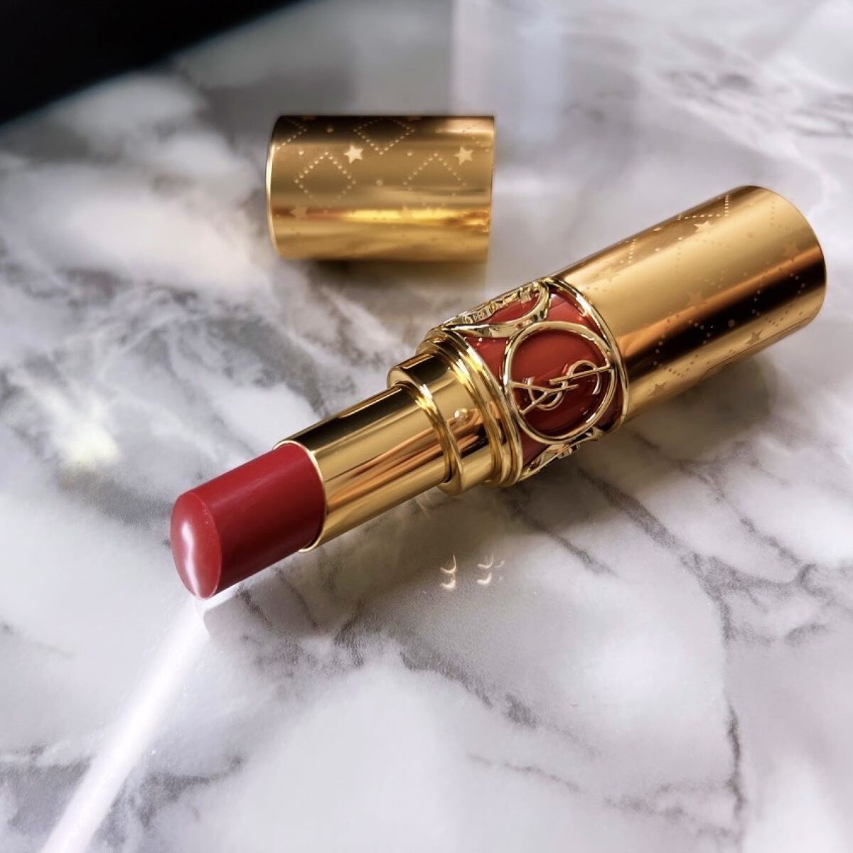 ルージュ ヴォリュプテ シャイン コレクター NO.153 ロゼ ダンテル/YVES SAINT LAURENT BEAUTE/口紅を使ったクチコミ（1枚目）