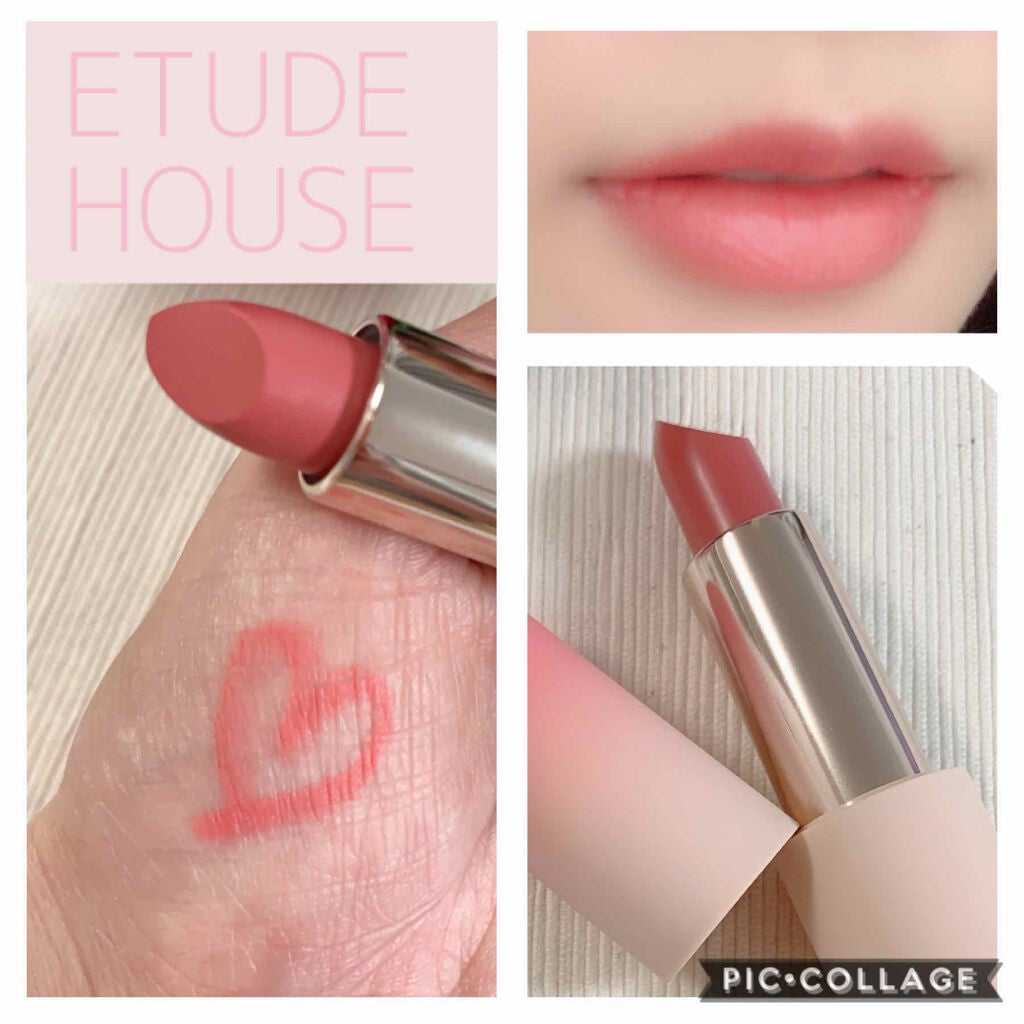 ハート ベターリップトーク ベルベット/ETUDE/口紅を使ったクチコミ(1枚目)