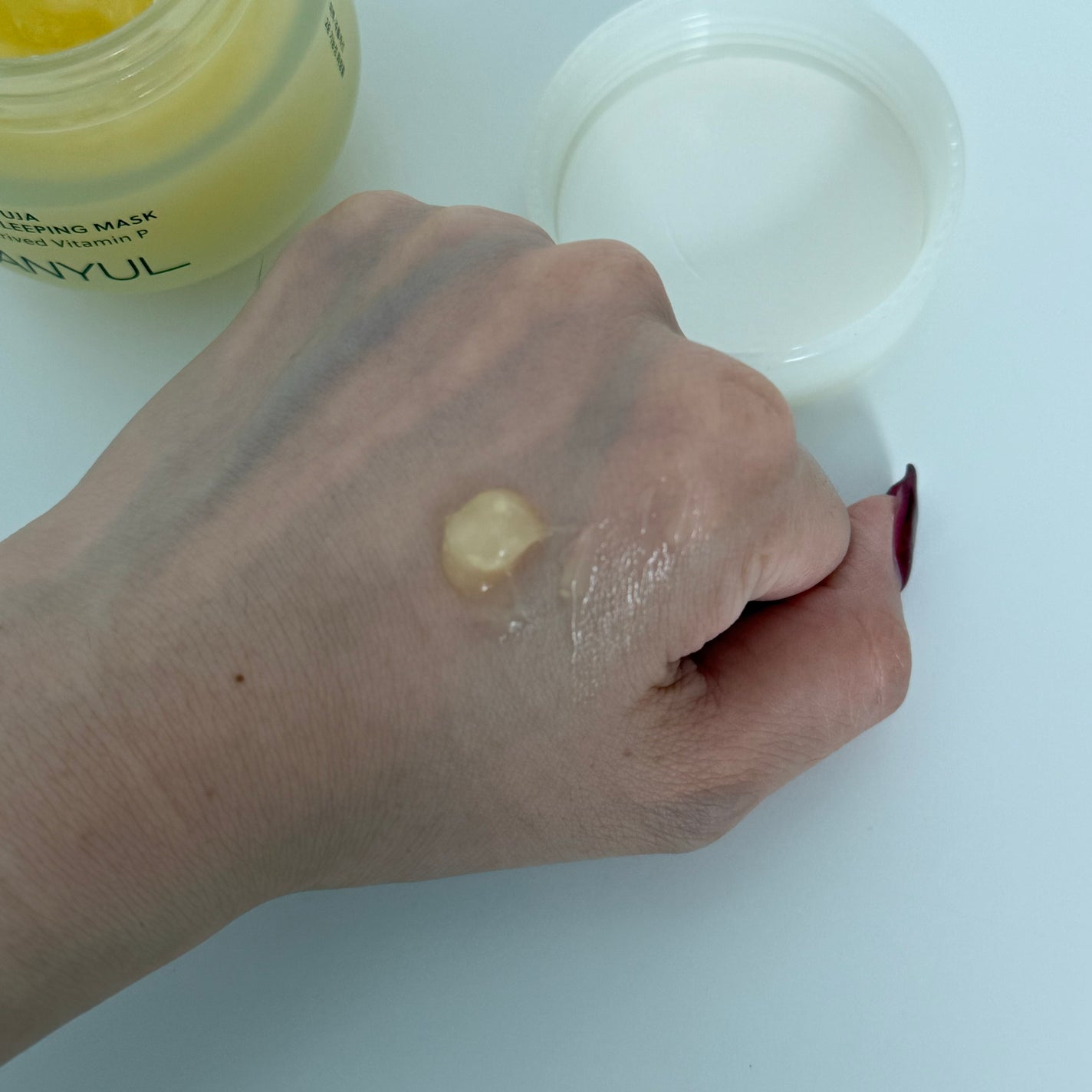 月光ゆず睡眠パック/HANYUL(ハンユル)/フェイスクリームを使ったクチコミ(3枚目)