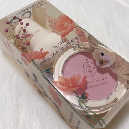 ベアブラッシャー パフ付き/フォレンコス/パウダーチークを使ったクチコミ(4枚目)